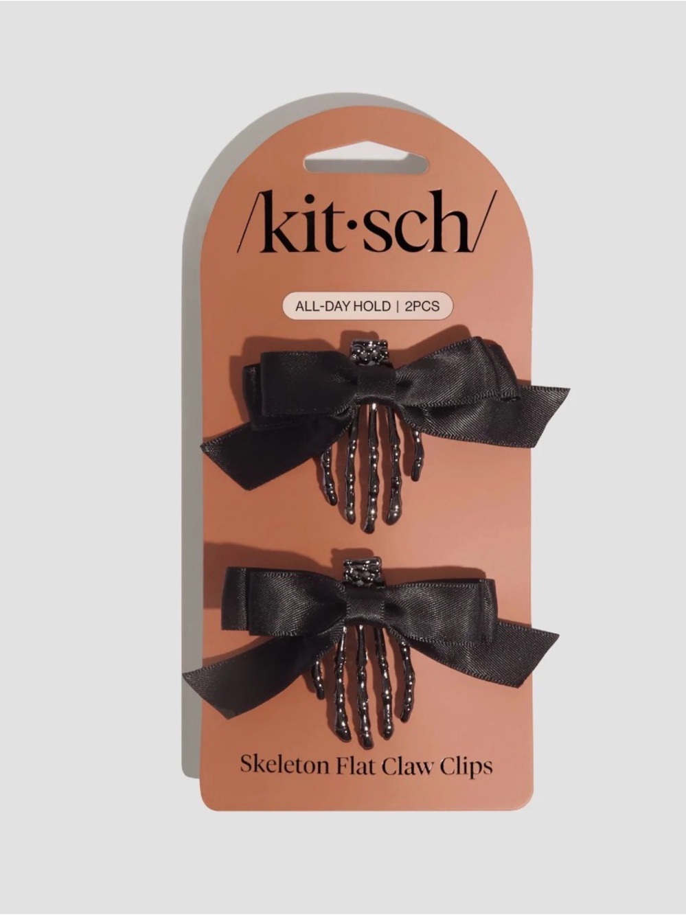 NWT ⚜️🖤⚜️ Kitsch Skeleton Flat Claw Clips